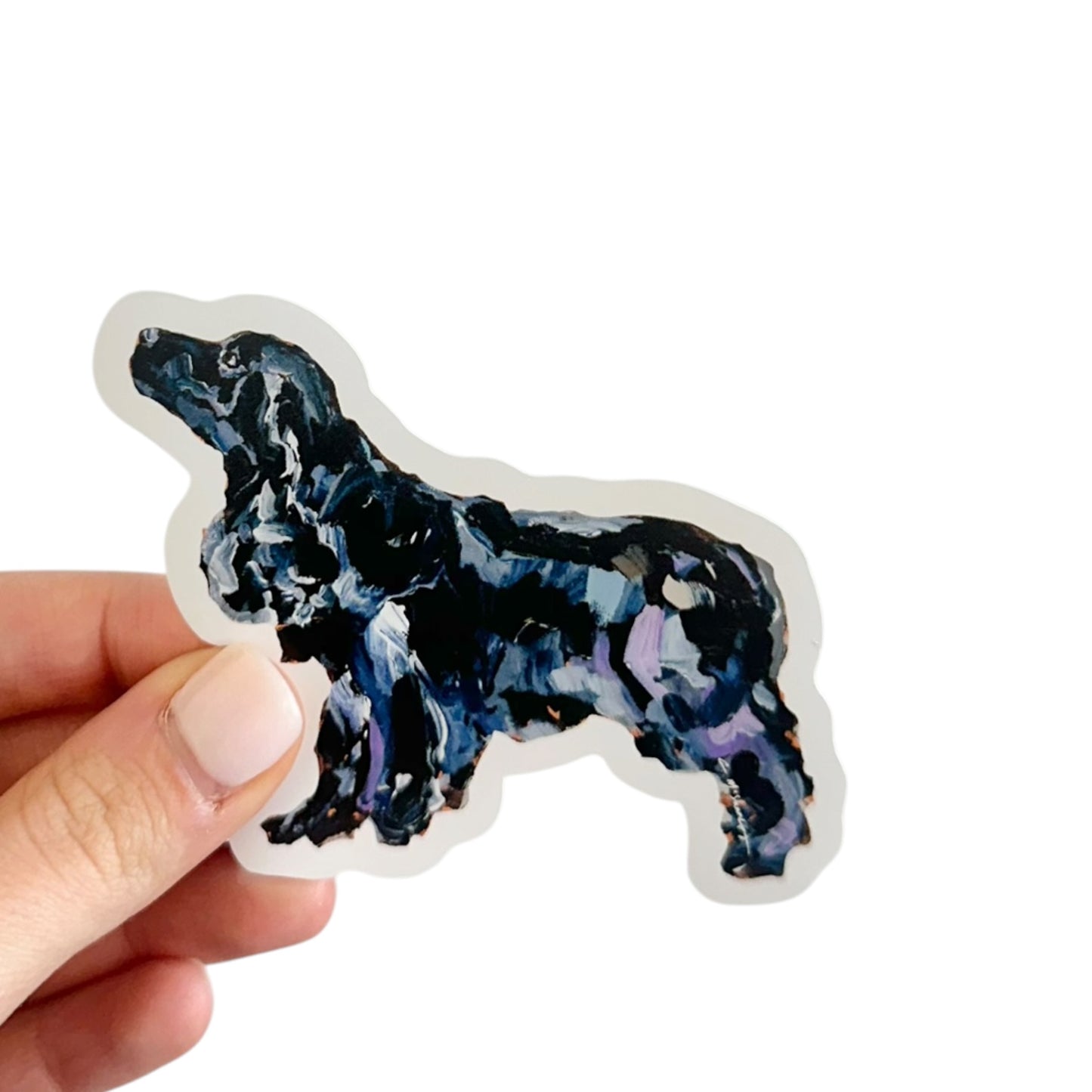 "English Cocker Spaniel Black" Sticker