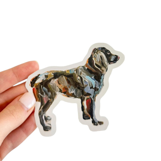 Boykin Spaniel dog vinyl removable sticker featuring artwork y Chelsea McShane. 