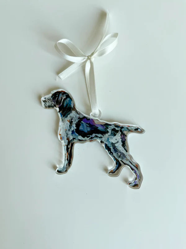 "German Wirehaired Pointer" Ornament (Mix + Match 10 MOQ)