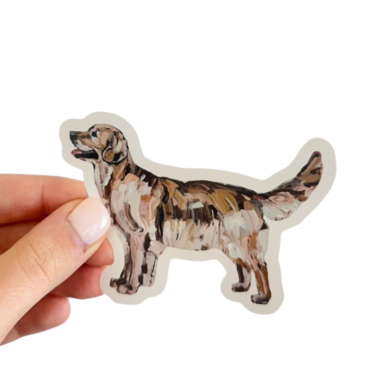 "Golden Retriever Dark" Sticker