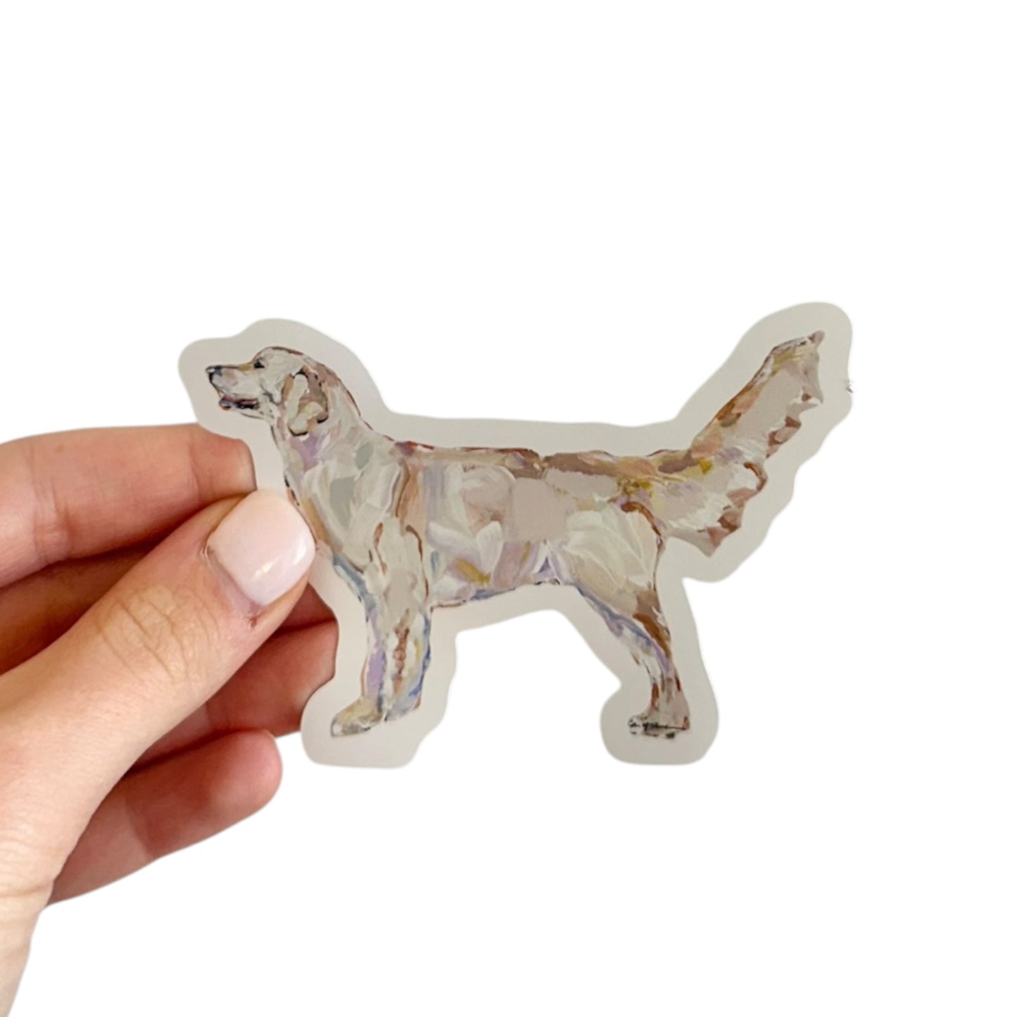 "Golden Retriever Light" Sticker