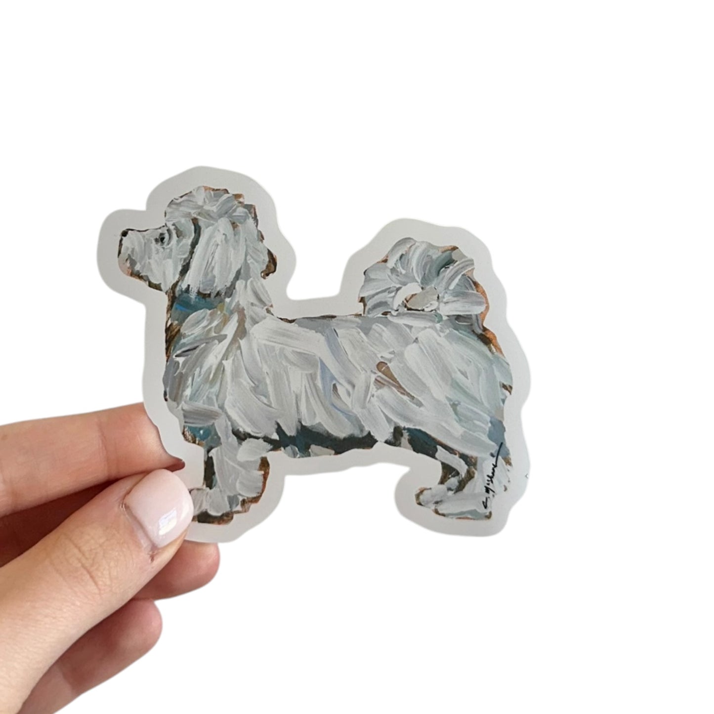 "Maltese Short Haired" Sticker