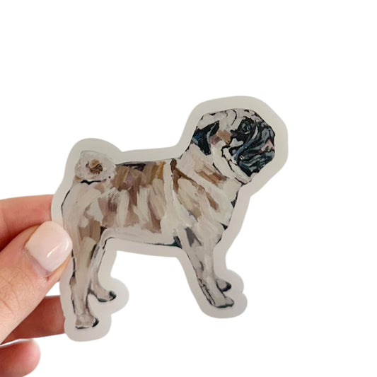 "Pug Fawn" Sticker