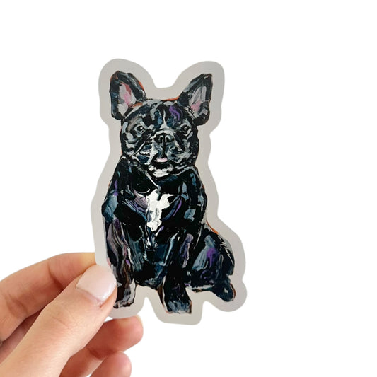 "Frenchie Black" Sticker
