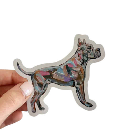 "Pitbull Abstract" Sticker