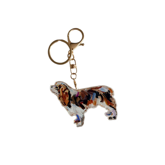 "Cavalier King Charles Spaniel Blenheim" bag charm