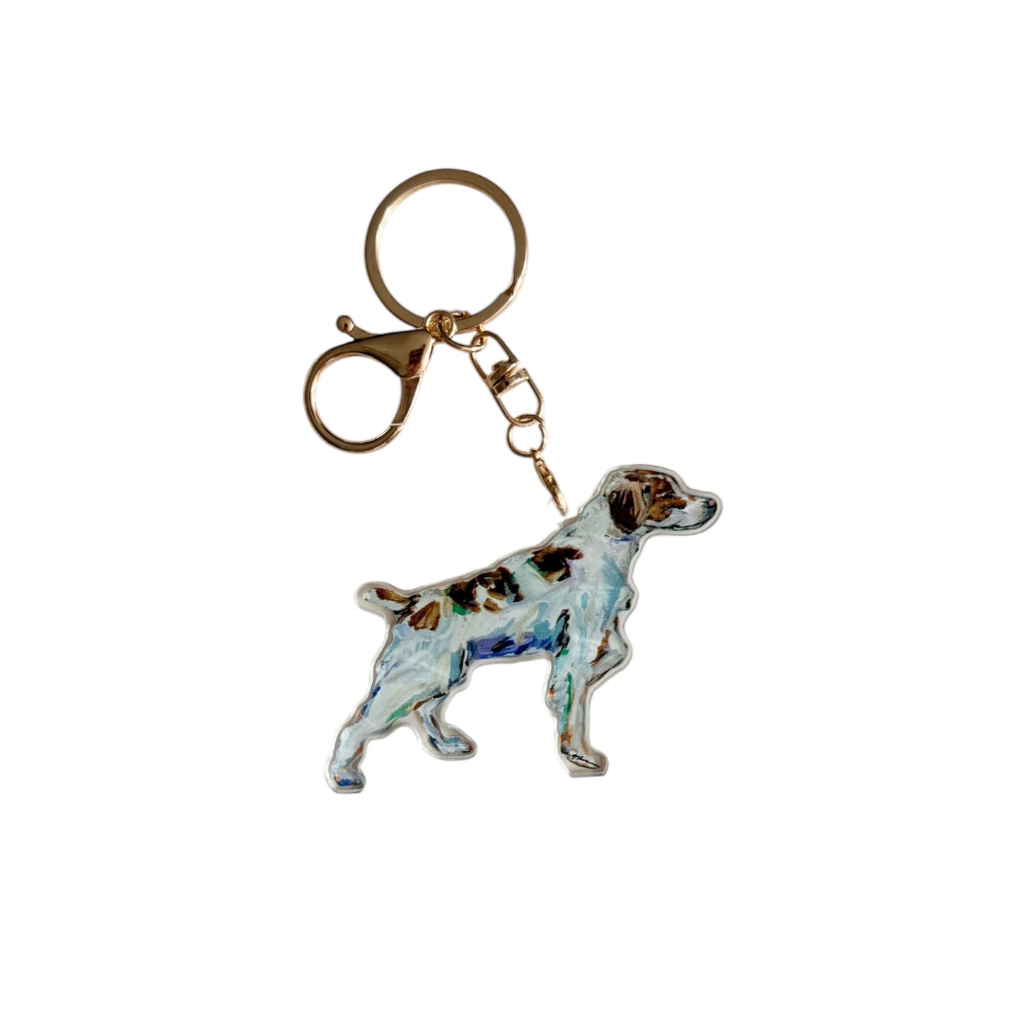 "Brittany Spaniel" bag charm