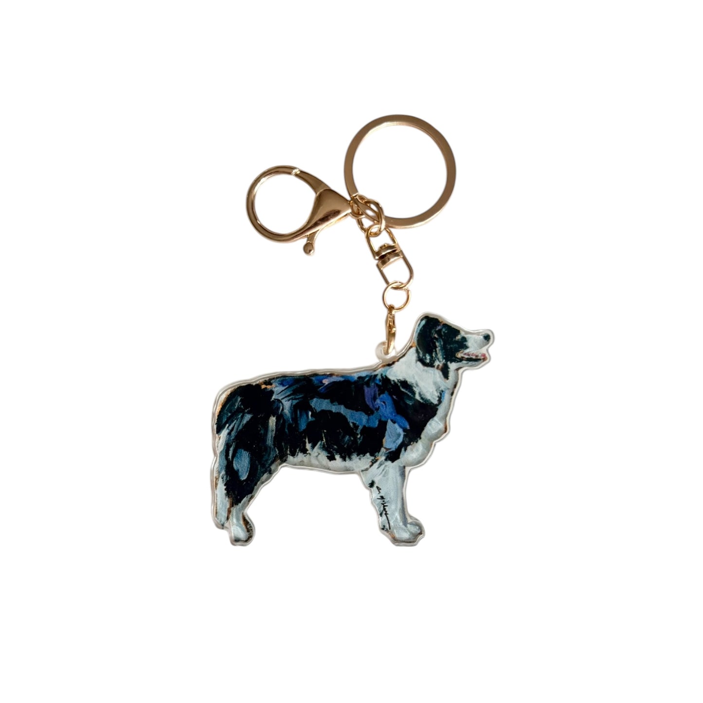 "Border Collie" bag charm