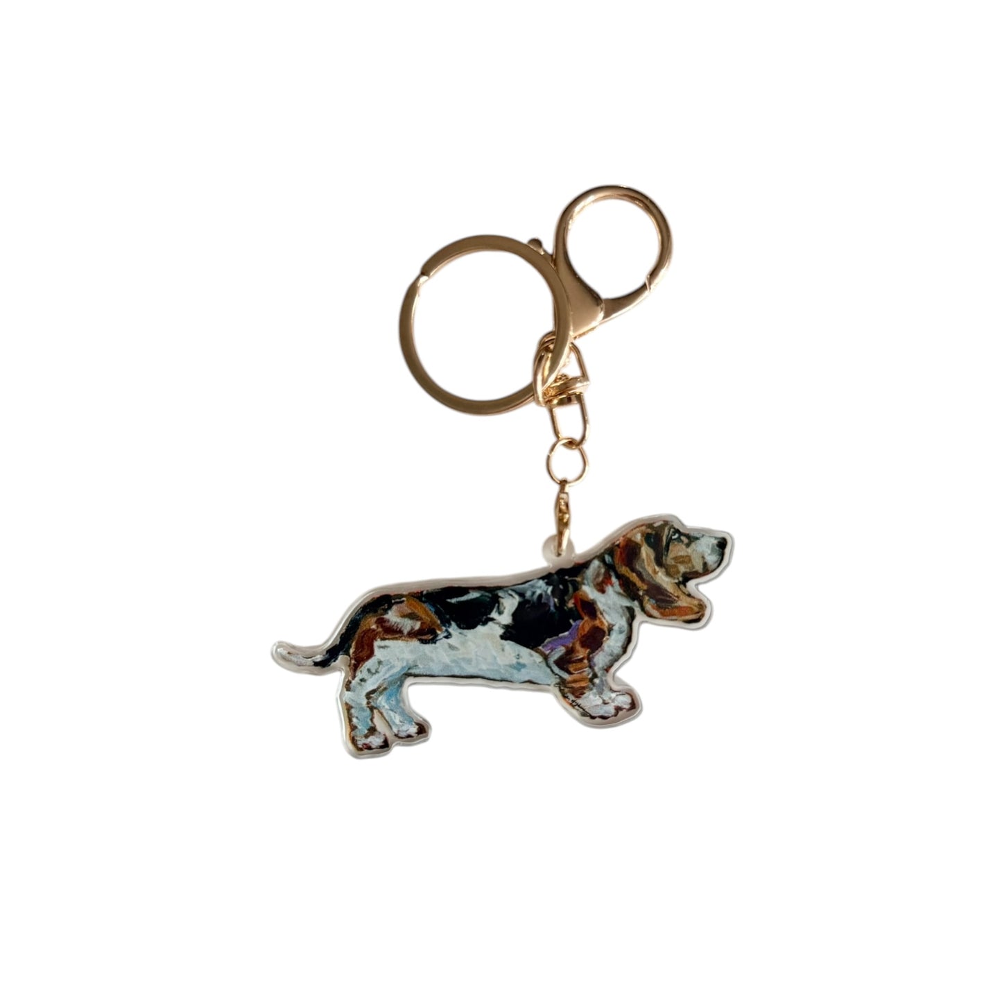 "Basset Hound" bag charm
