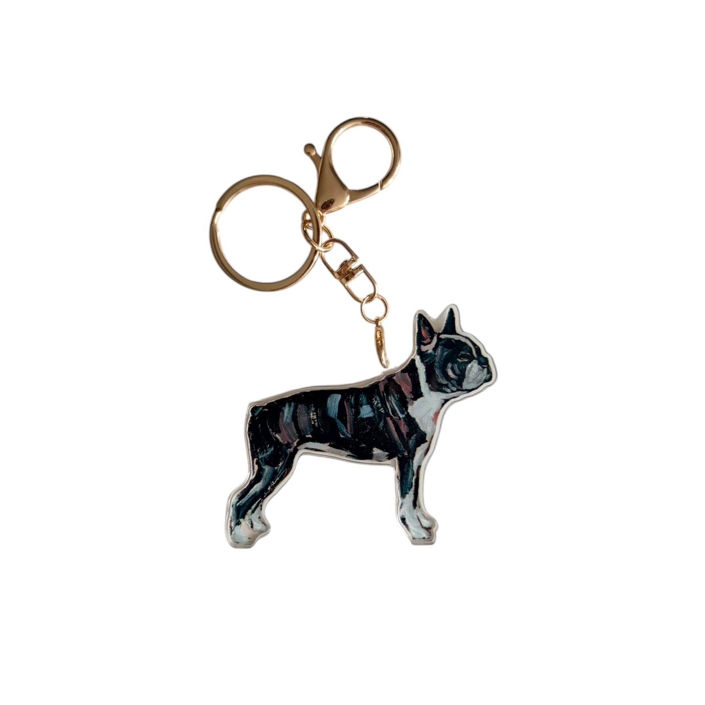 "Boston Terrier" bag charm
