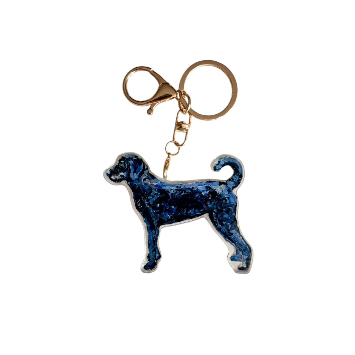 "Labradoodle Black" bag charm