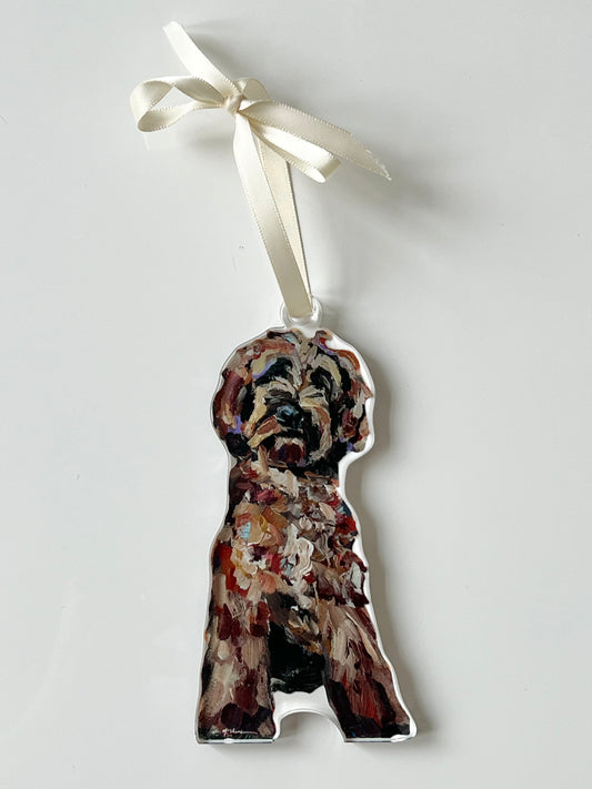 "Goldendoodle Red" Ornament (Mix + Match 10 MOQ)