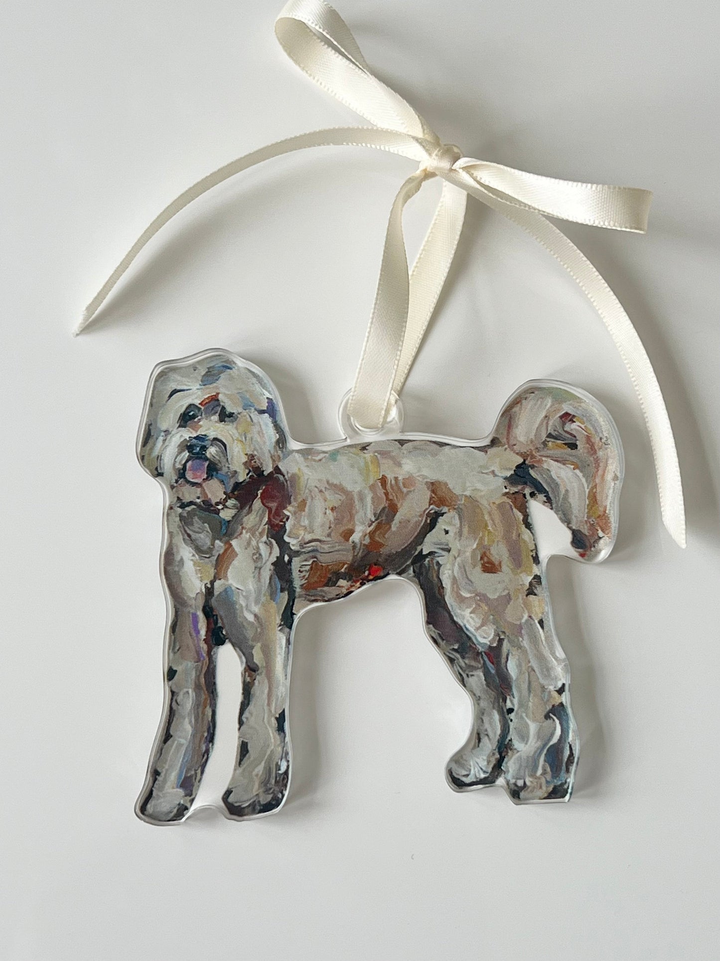 Doodle Love Acrylic Dog Ornament