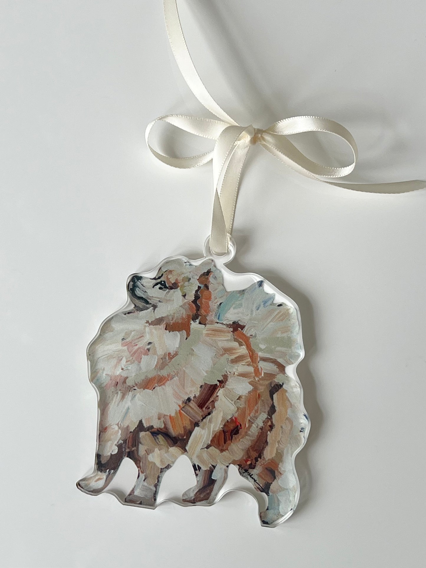 "Pomeranian Apricot" Ornament (Mix + Match 10 MOQ)