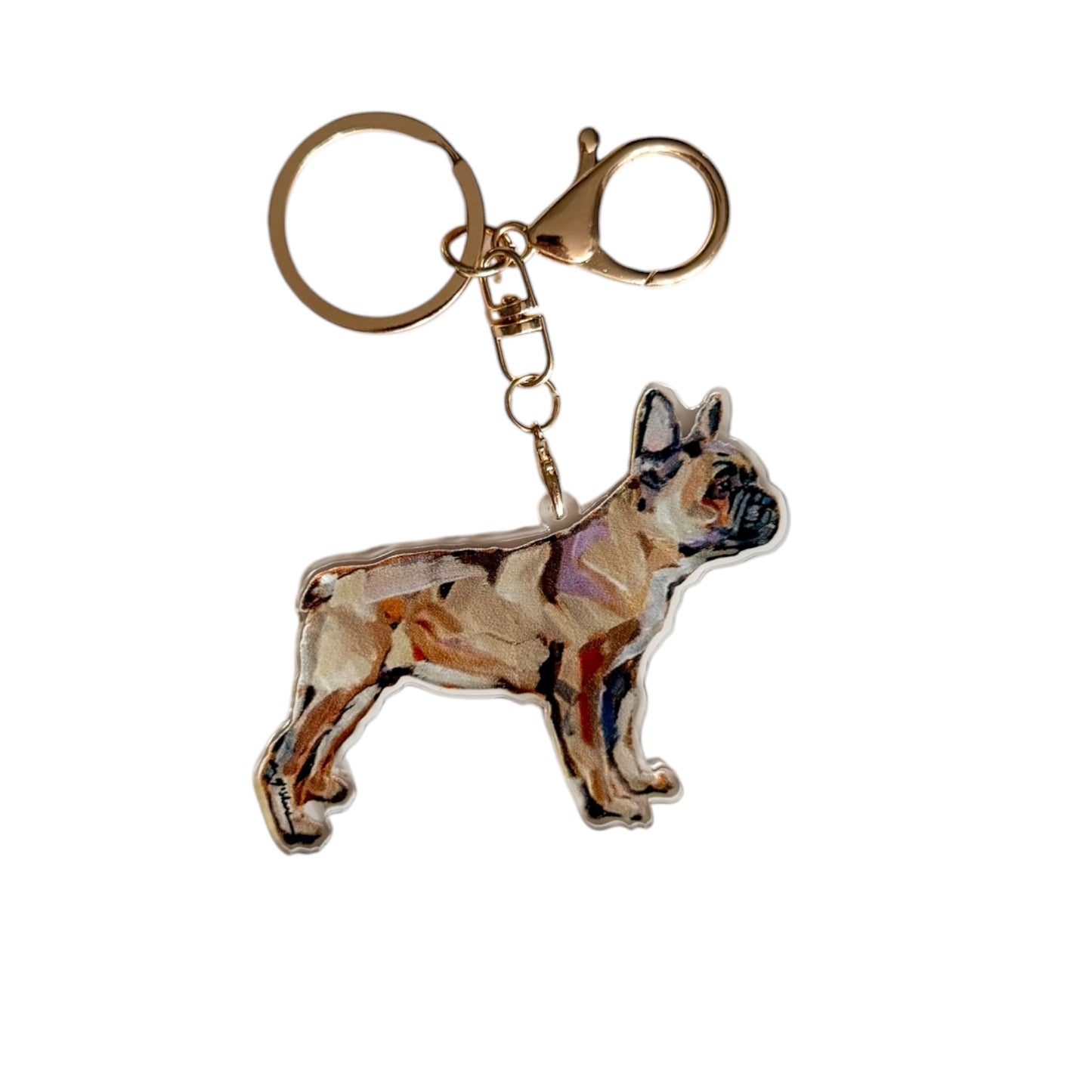"Frenchie Fawn" bag charm