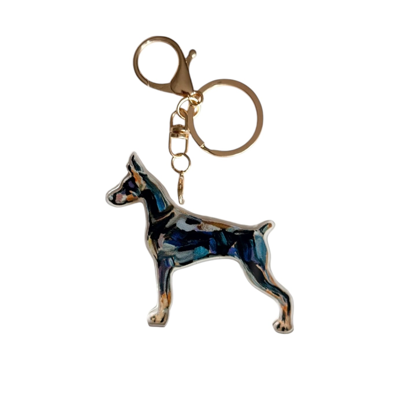 "Doberman" bag charm