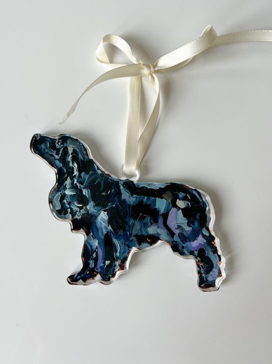 "Black Cocker Spaniel" Ornament (Mix + Match 10 MOQ)