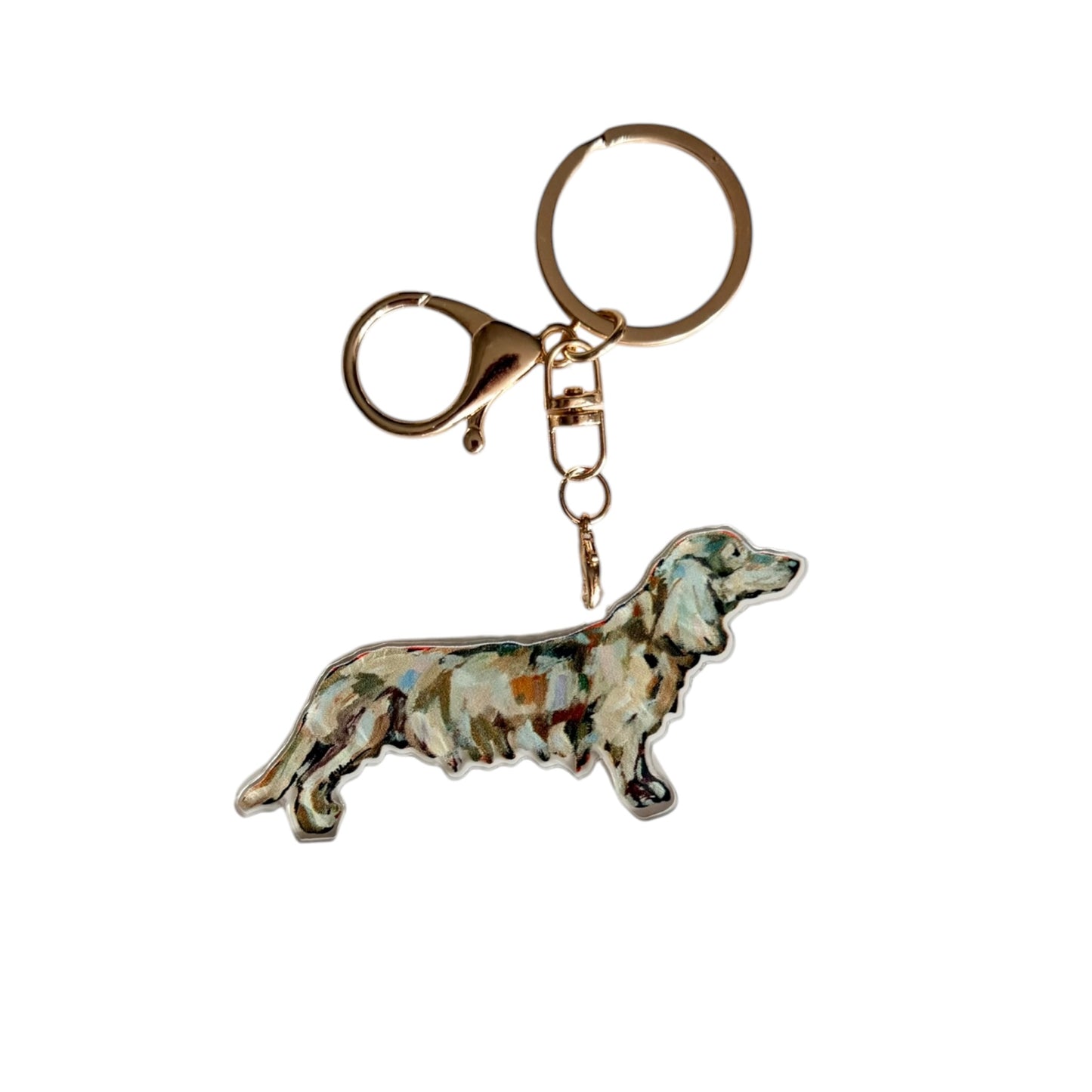 "Dachshund Blonde" bag charm