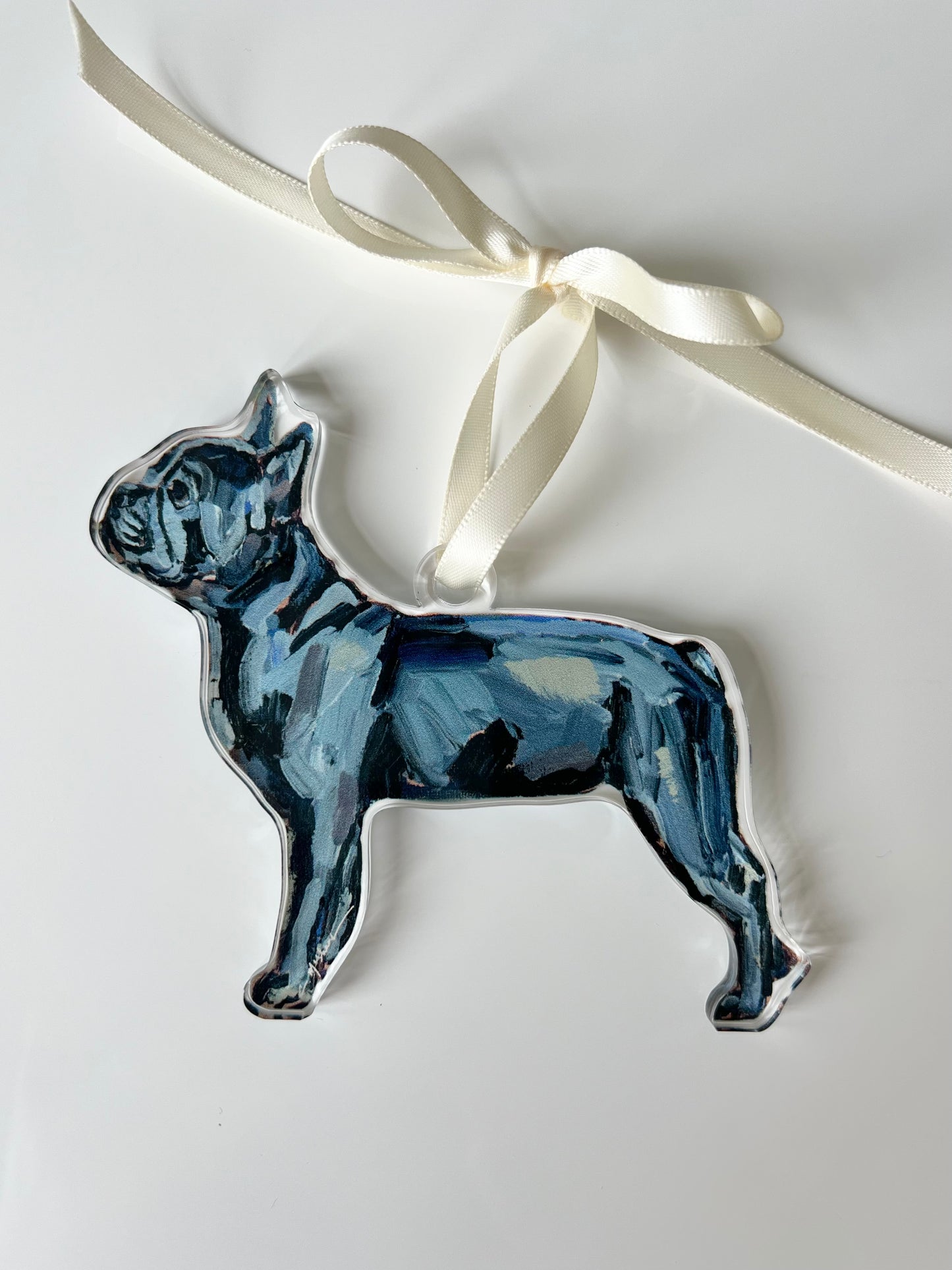 "Blue Frenchie" Ornament (Mix + Match 10 MOQ)