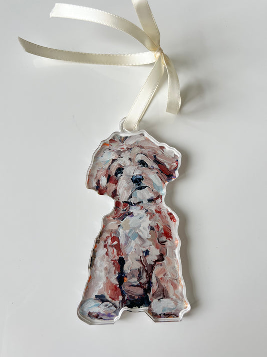 "Maltipoo Apricot" Ornament (Mix + Match 10 MOQ)