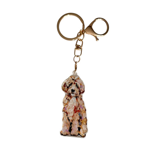 "Goldendoodle Classic" bag charm