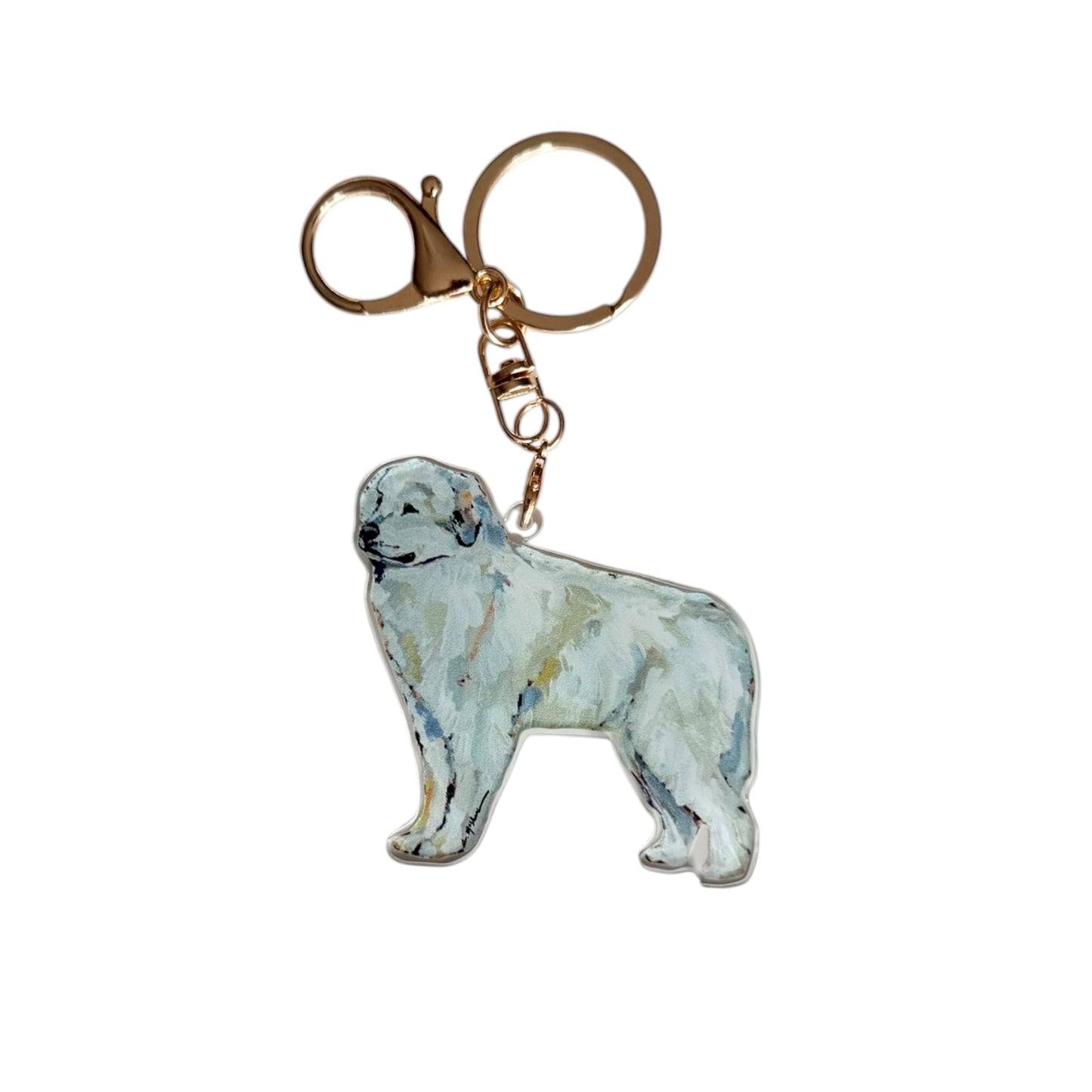 "Great Pyrenees" bag charm
