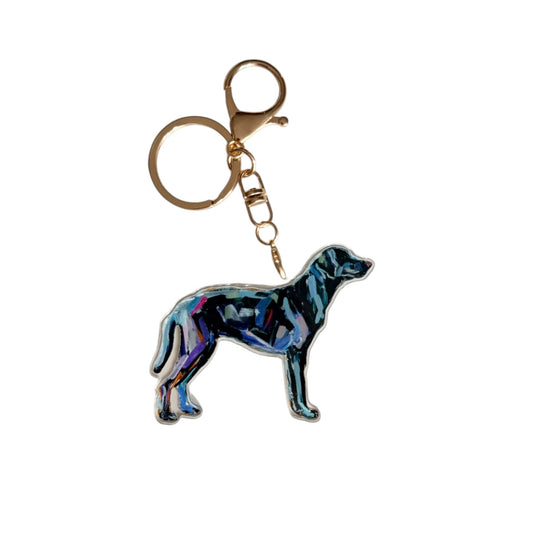 "Lab Black" bag charm
