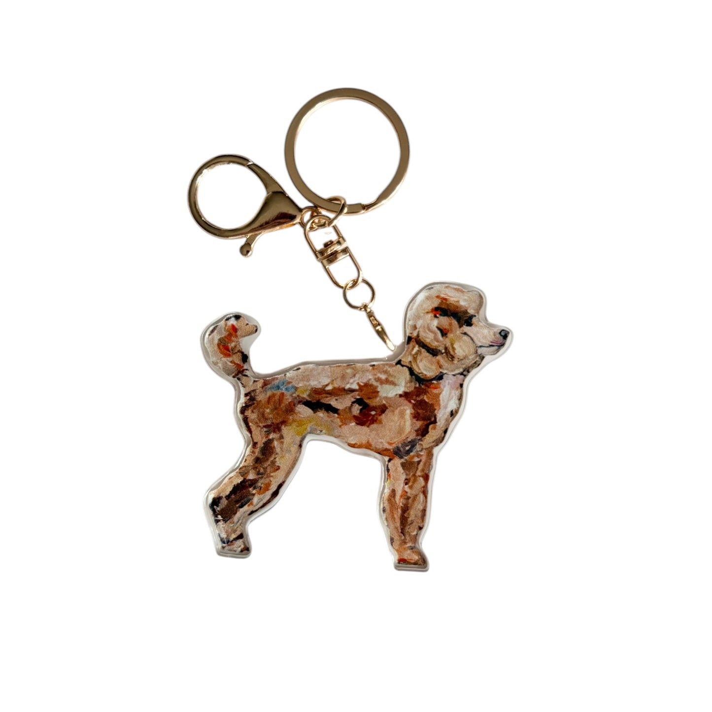"Poodle Apricot" bag charm