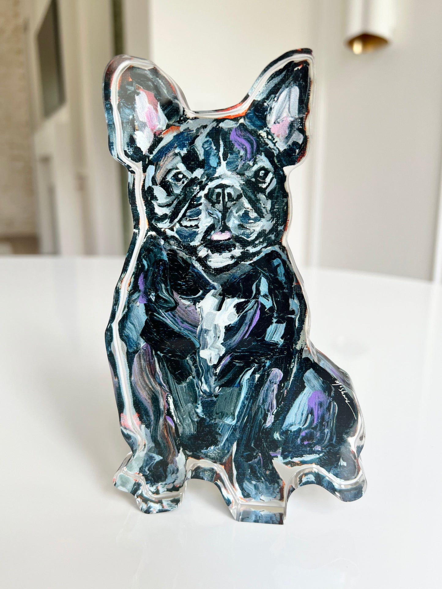 "Frenchie Black" acrylic