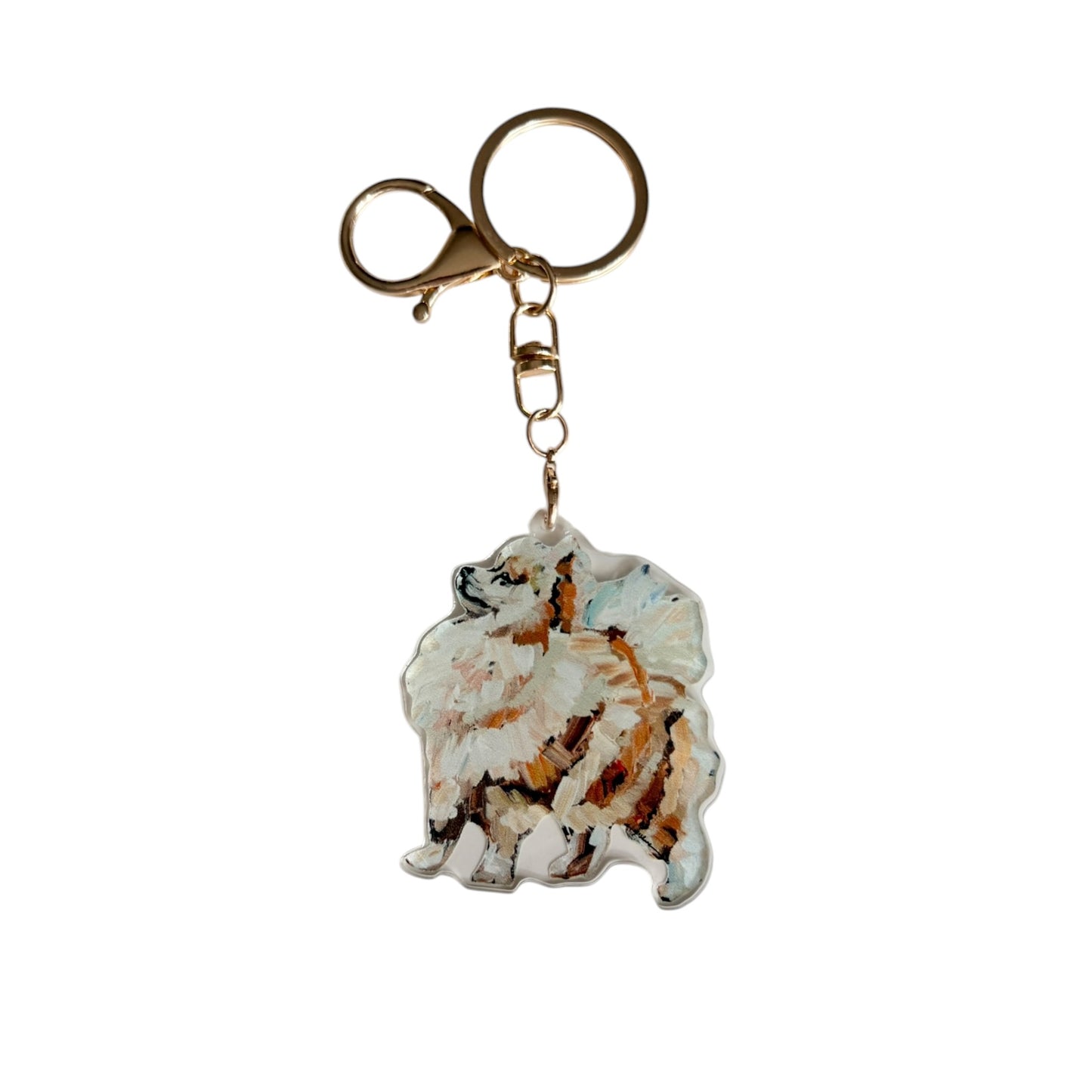 "Pomeranian Apricot" bag charm
