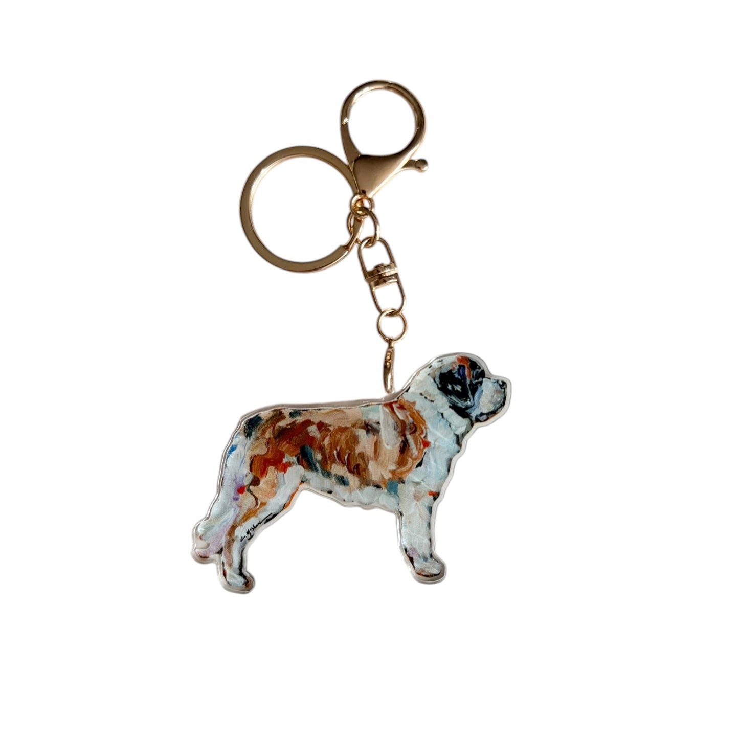 "Saint Bernard" bag charm