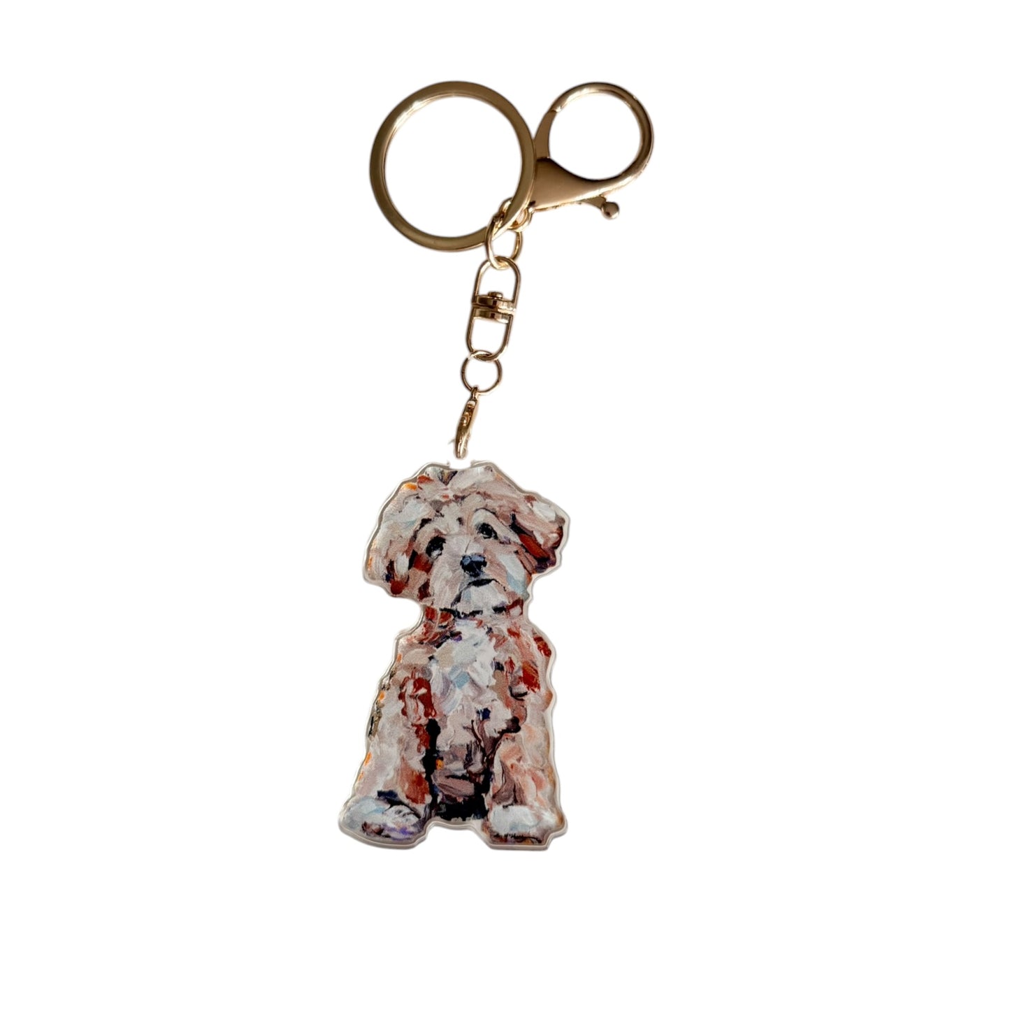 "Maltipoo Apricot" bag charm