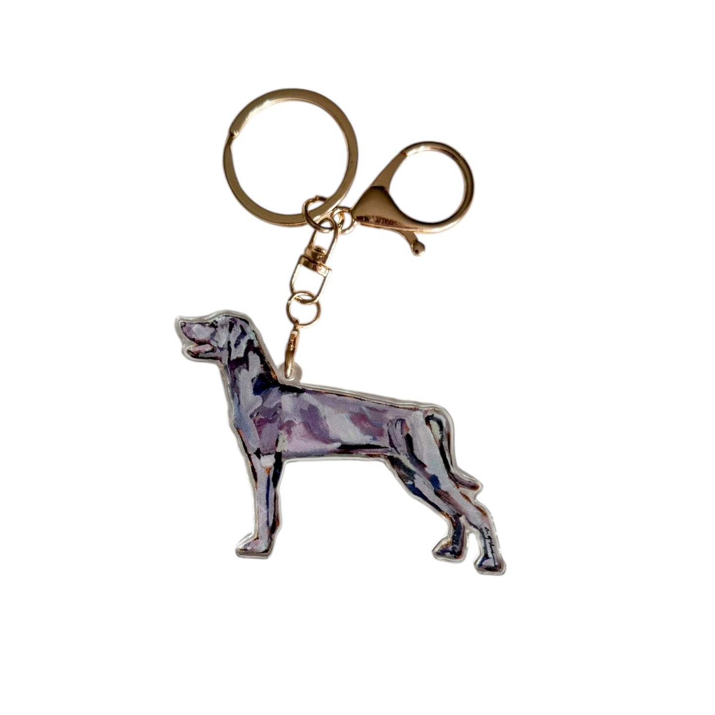 "Weimaraner" bag charm