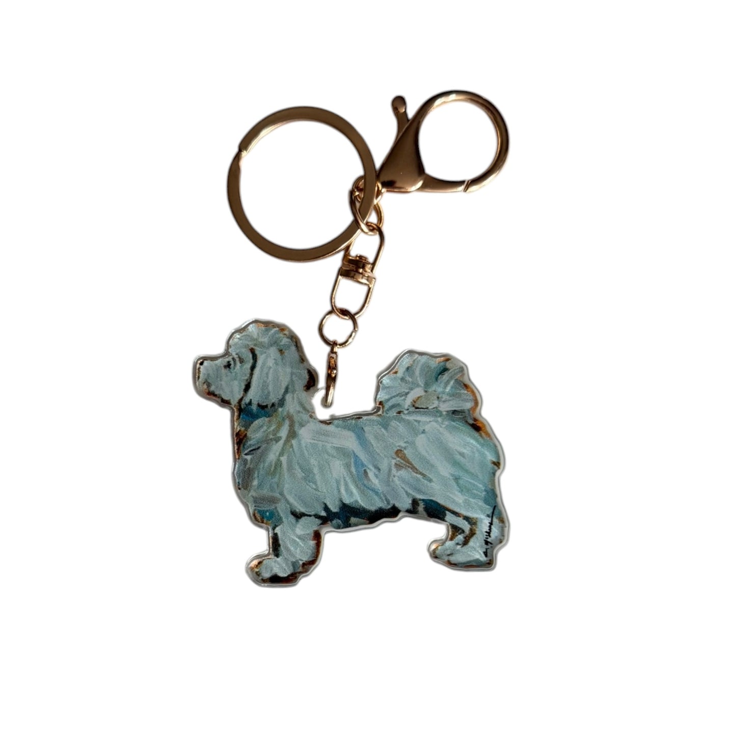 "Maltese" bag charm