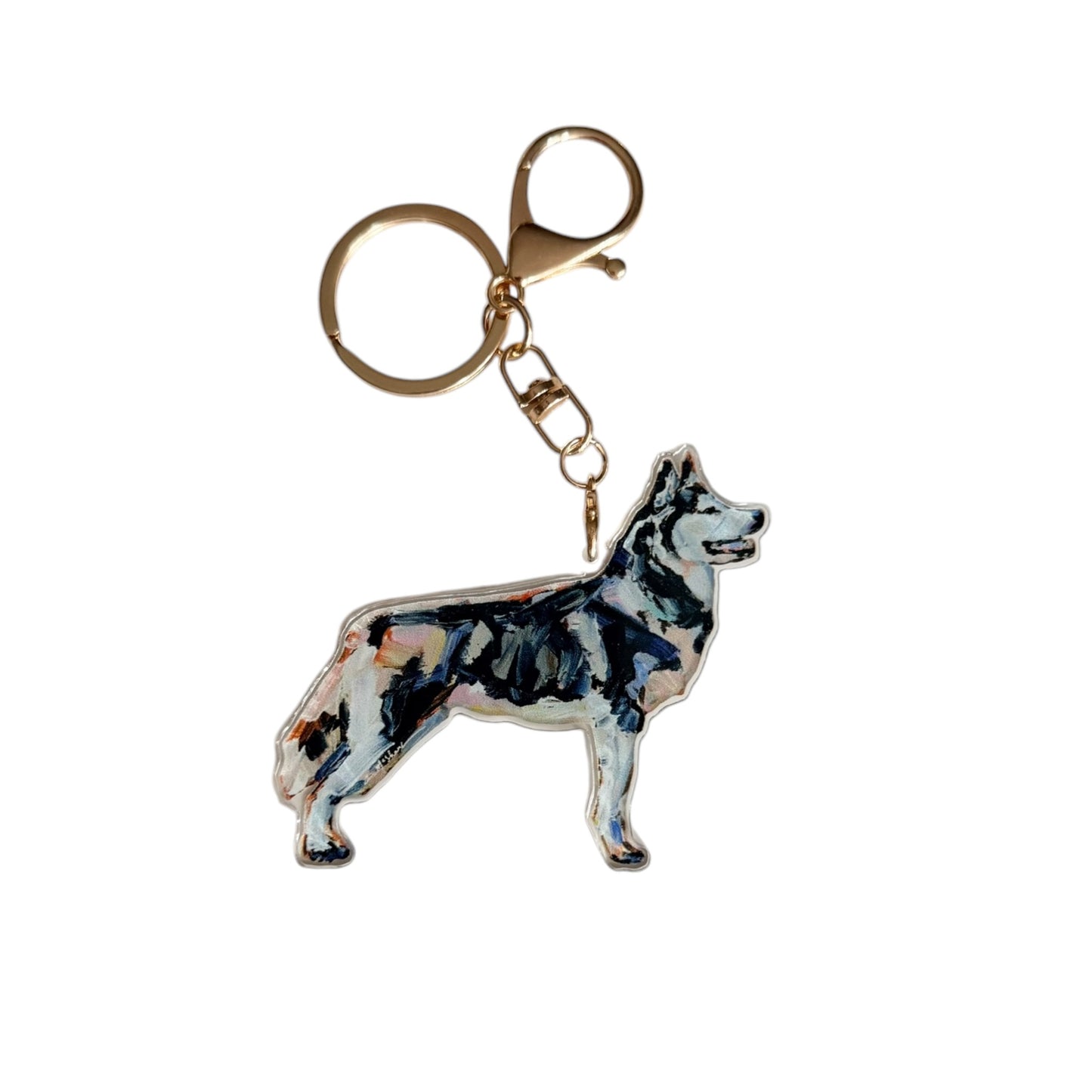 "Siberian Husky" bag charm