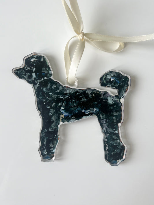 "Black Poodle" Ornament (Mix + Match 10 MOQ)