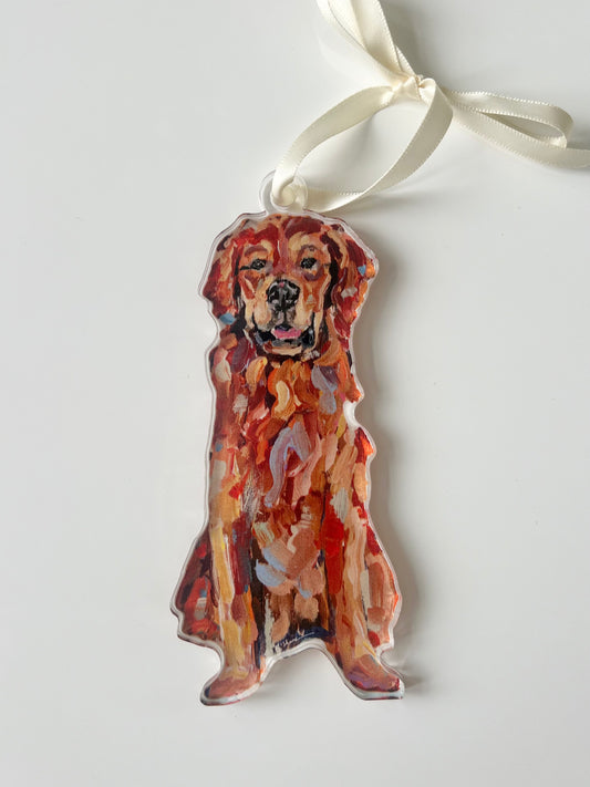 "Golden Retriever Red" Ornament (Mix + Match 10 MOQ)