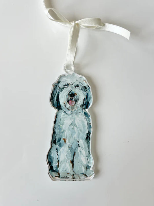 "Doodle Gray & White" Ornament (Mix + Match 10 MOQ)
