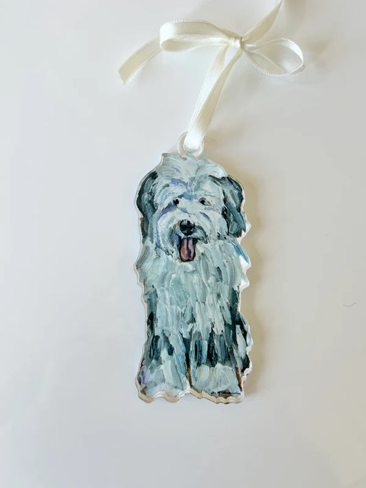 "Old English Sheepdog White & Gray" Ornament (Mix + Match 10 MOQ)