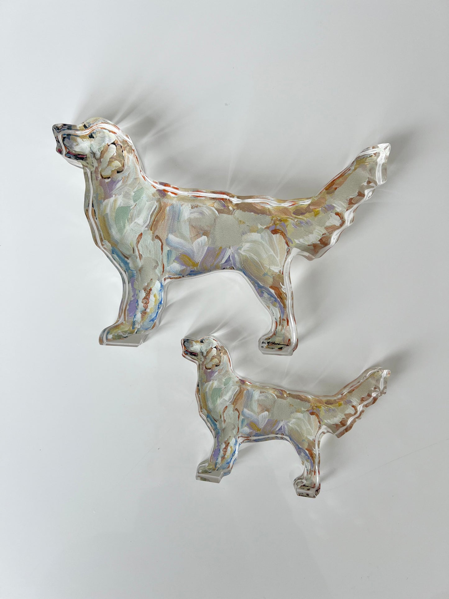 "Golden Retriever Light" acrylic