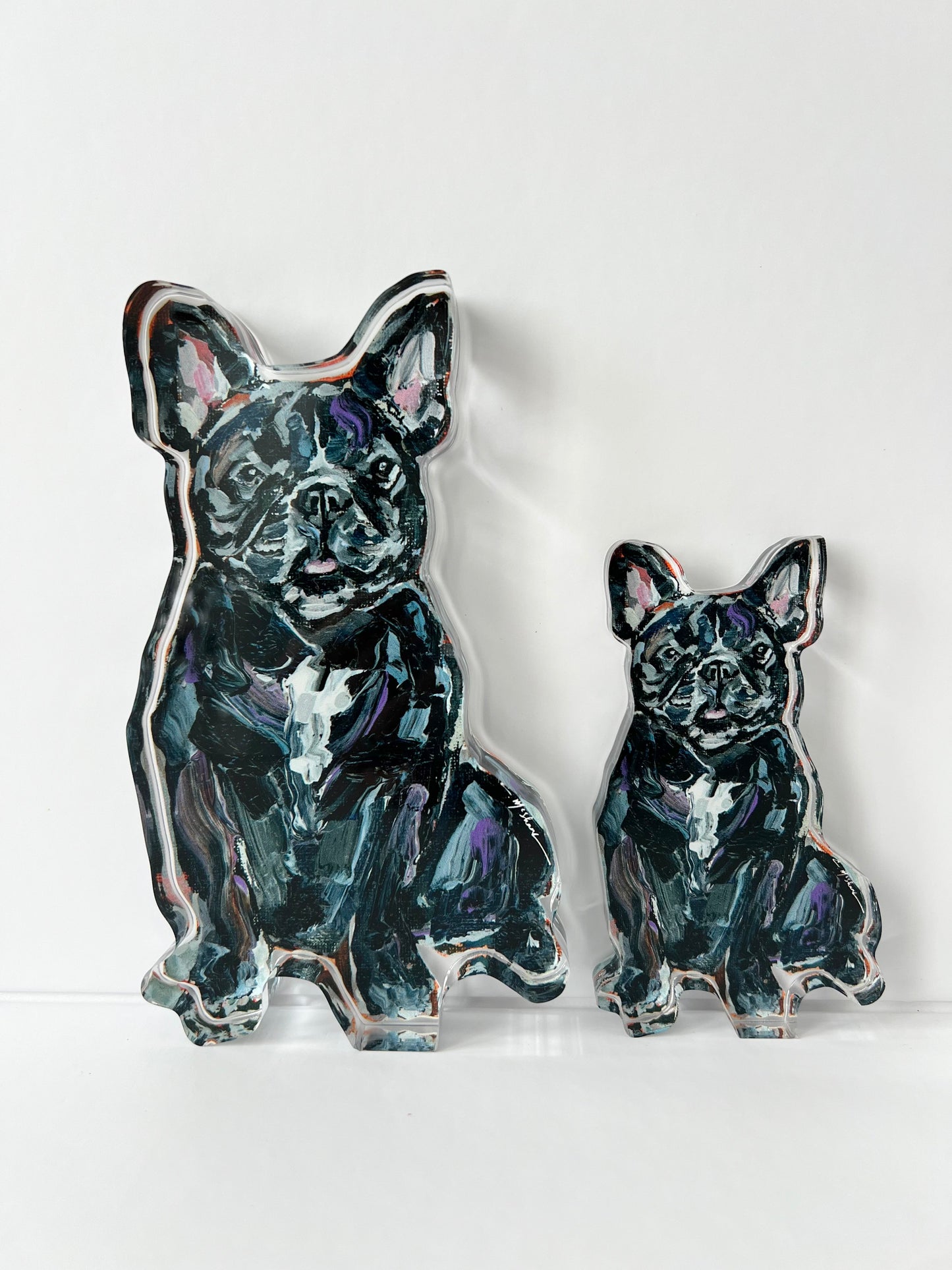 "Frenchie Black" acrylic