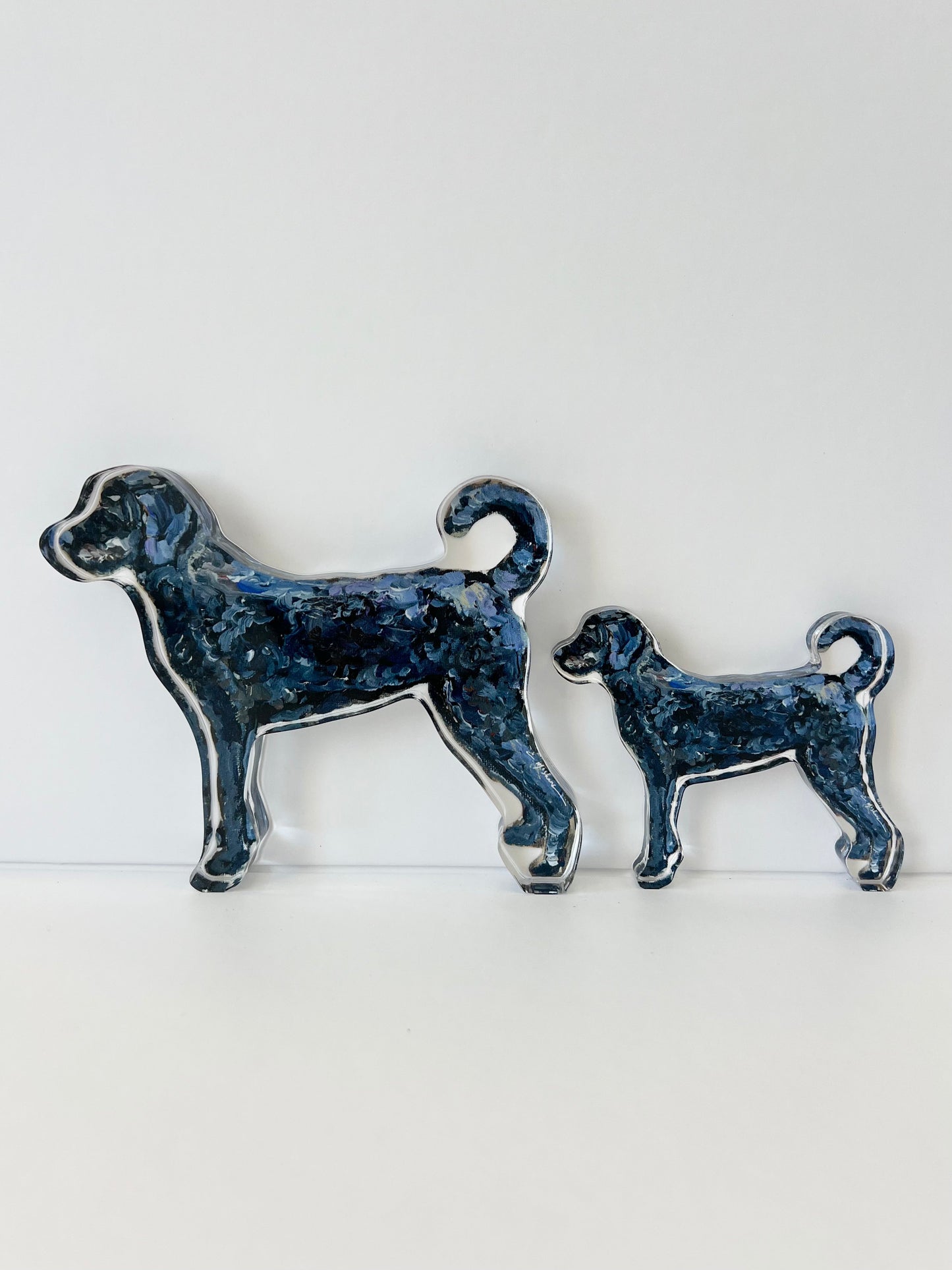 "Labradoodle Black" acrylic