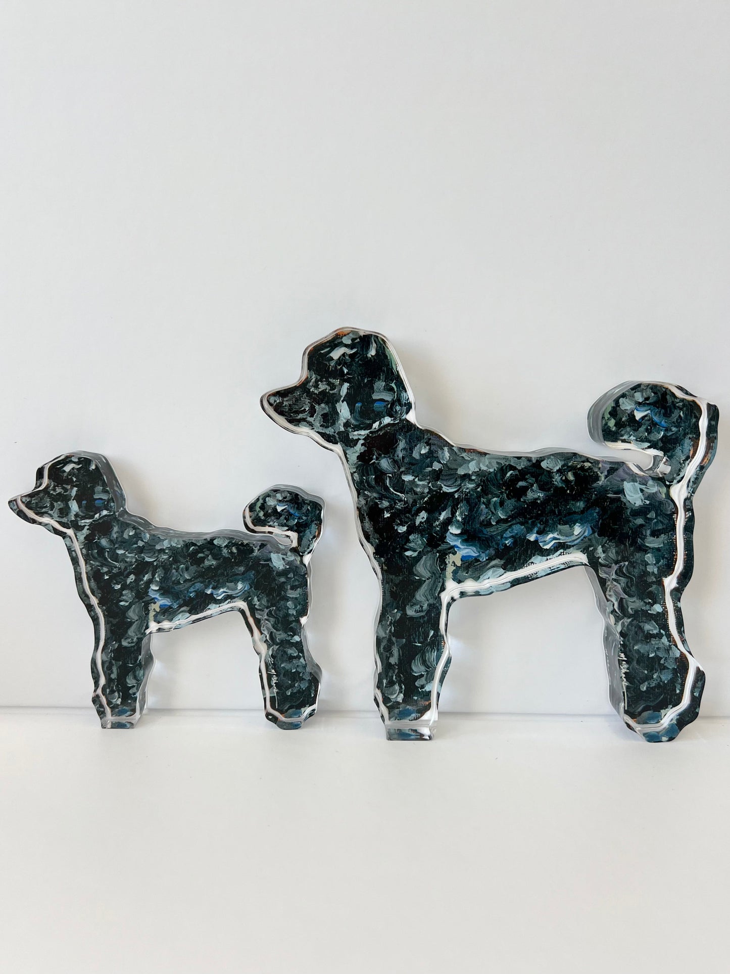 "Poodle Black" acrylic