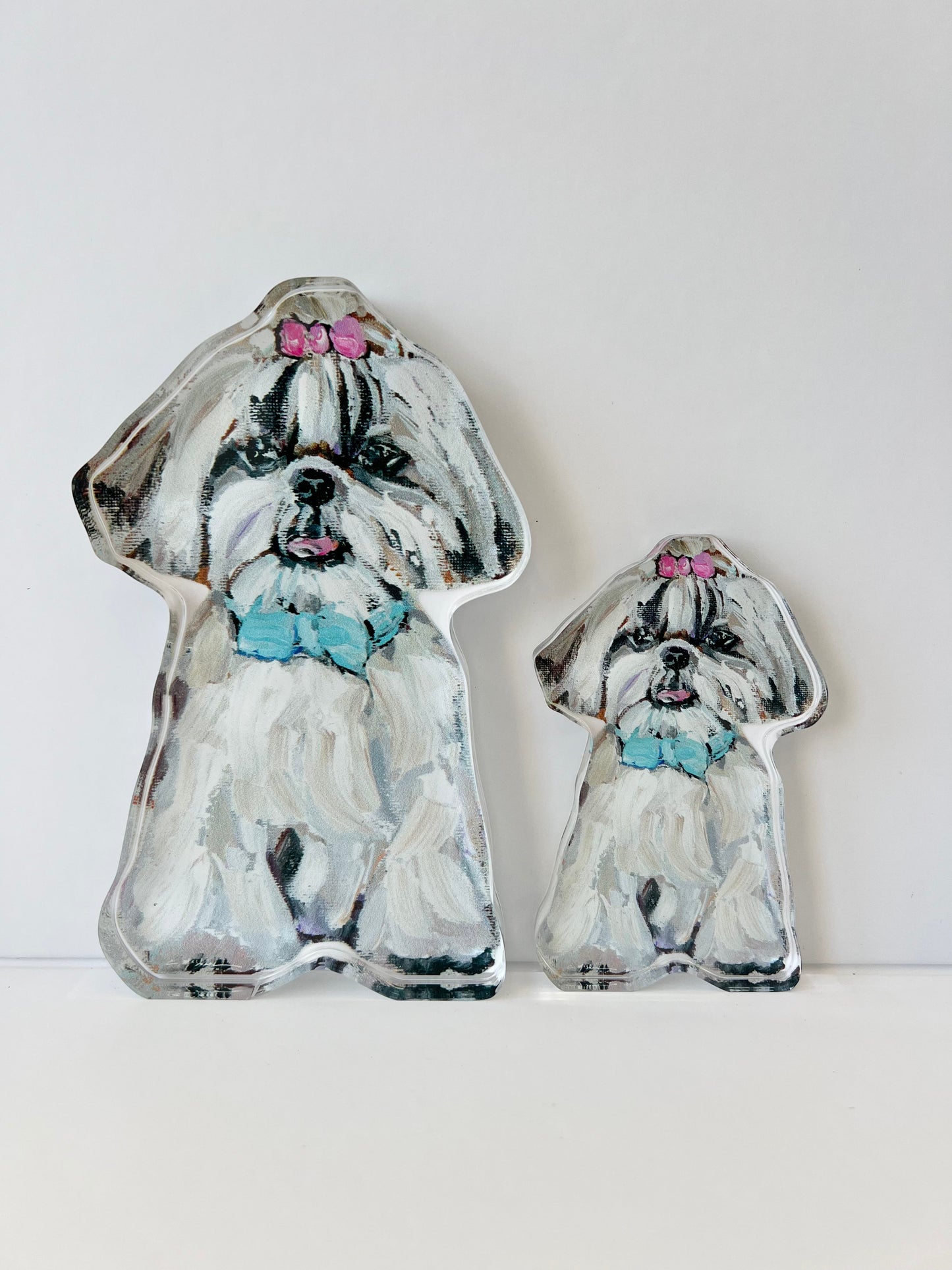 "Shih Tzu With Hair bow" acrylic