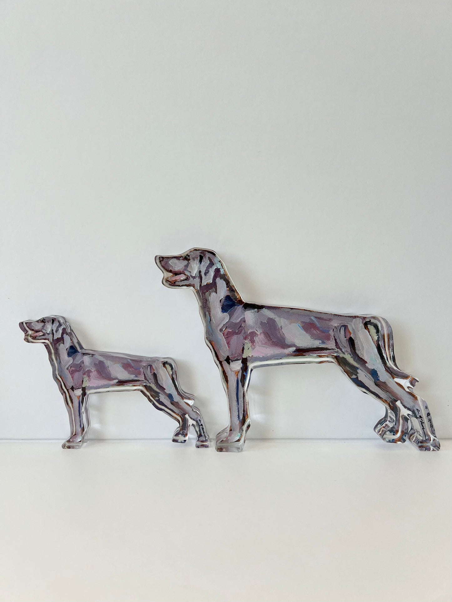 "Weimaraner" acrylic