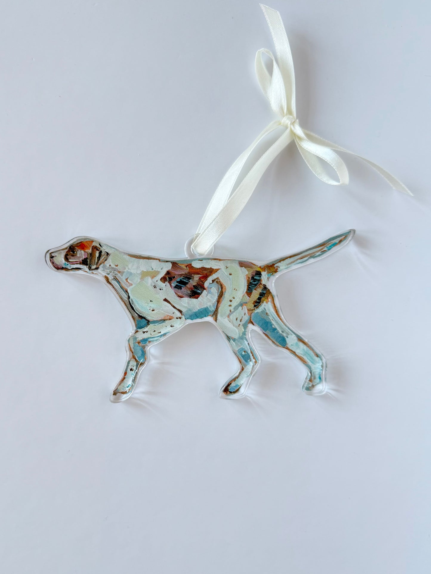 "English Pointer Orange" Ornament (Mix + Match 10 MOQ)