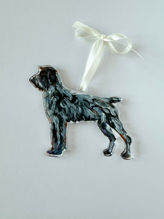 "Wirehaired Pointing Griffon" Ornament (Mix + Match 10 MOQ)
