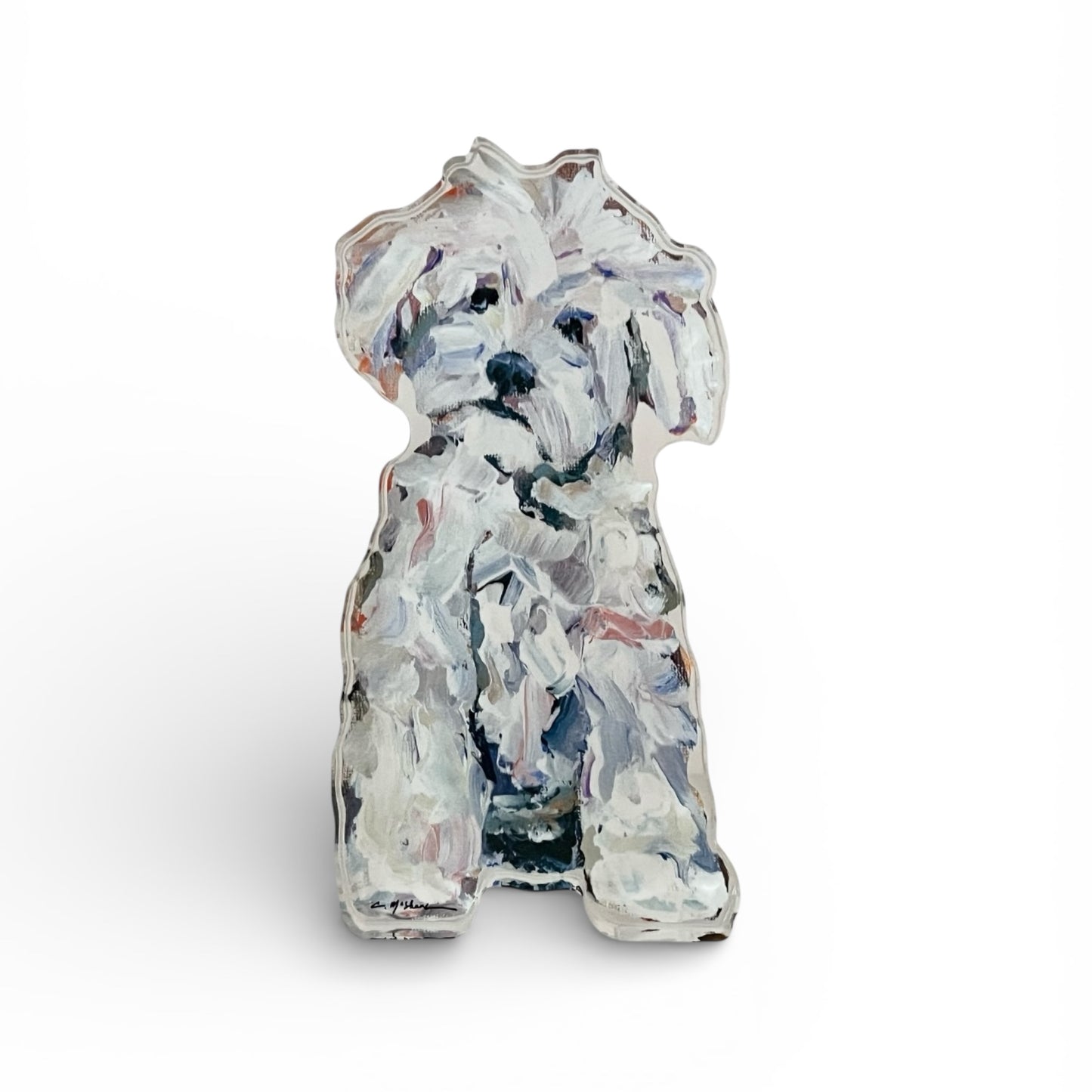 "Maltipoo White" acrylic