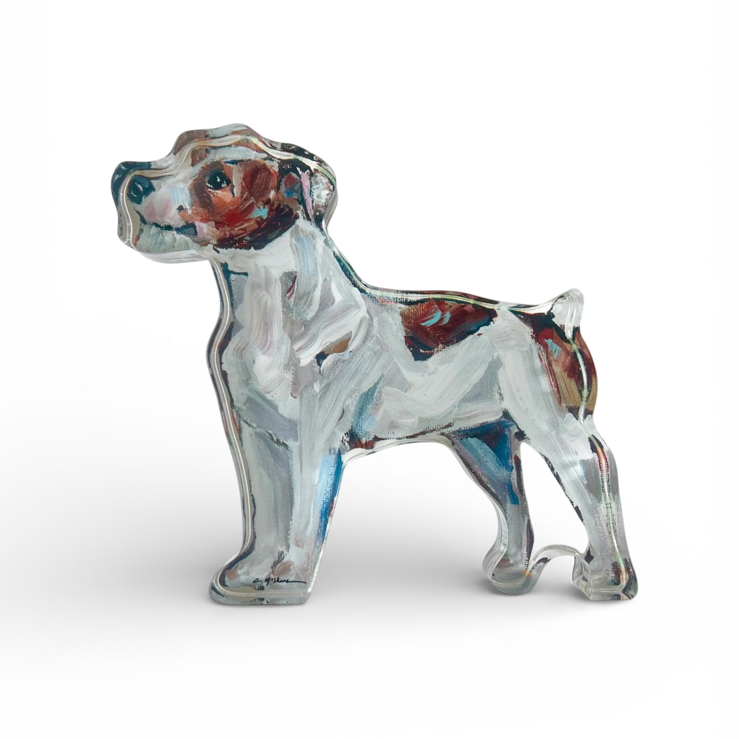"Jack Russell Wire-haired" acrylic