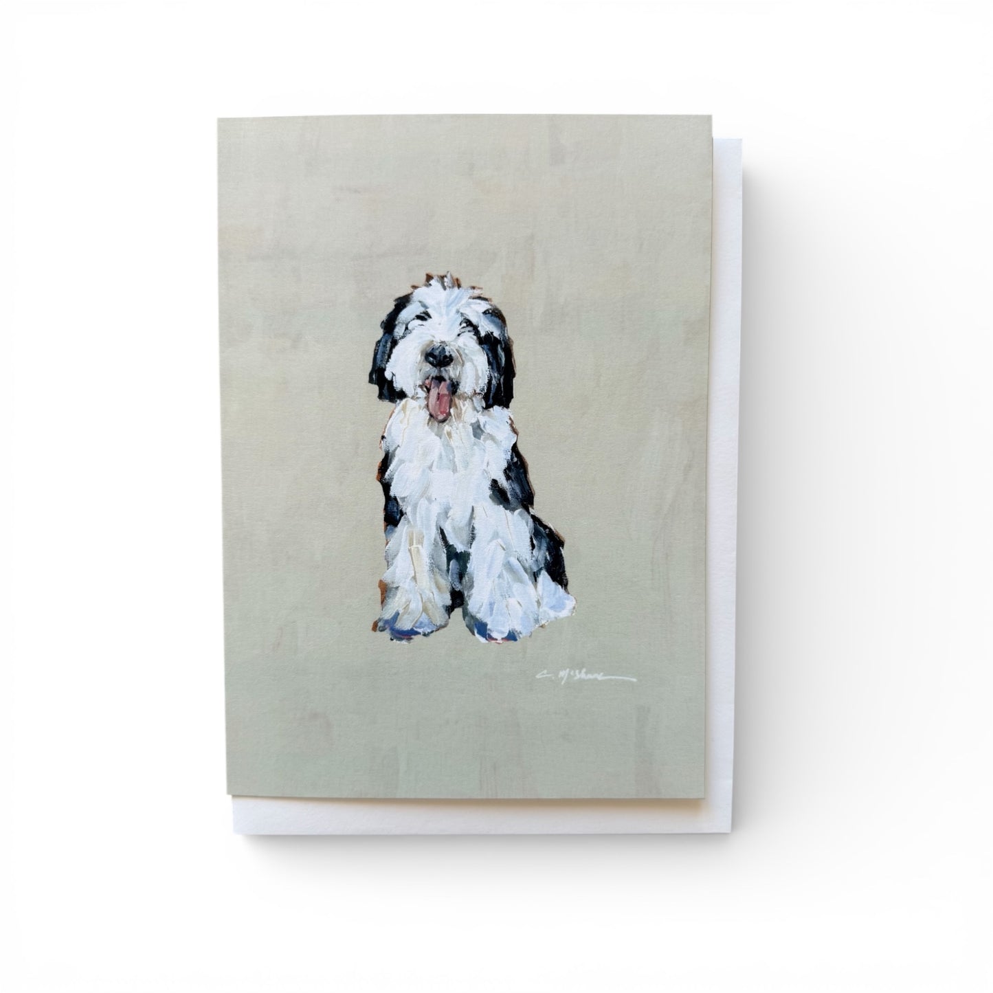 Sheepadoodle I Frameable Dog Card